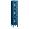 Salsbury Industries Wardrobe Locker, 15" W, 18" D, 78" H, (1) Wide, (3) Openings, Blue 83168BL-A